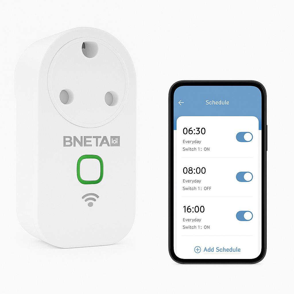 BNETA IoT Smart WiFi Plug with Power Meter